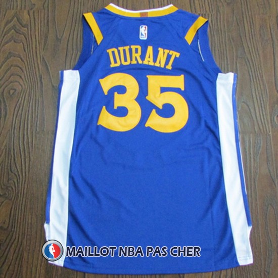 Maillot Golden State Warriors Kevin Durant 35 2017-18 Bleu